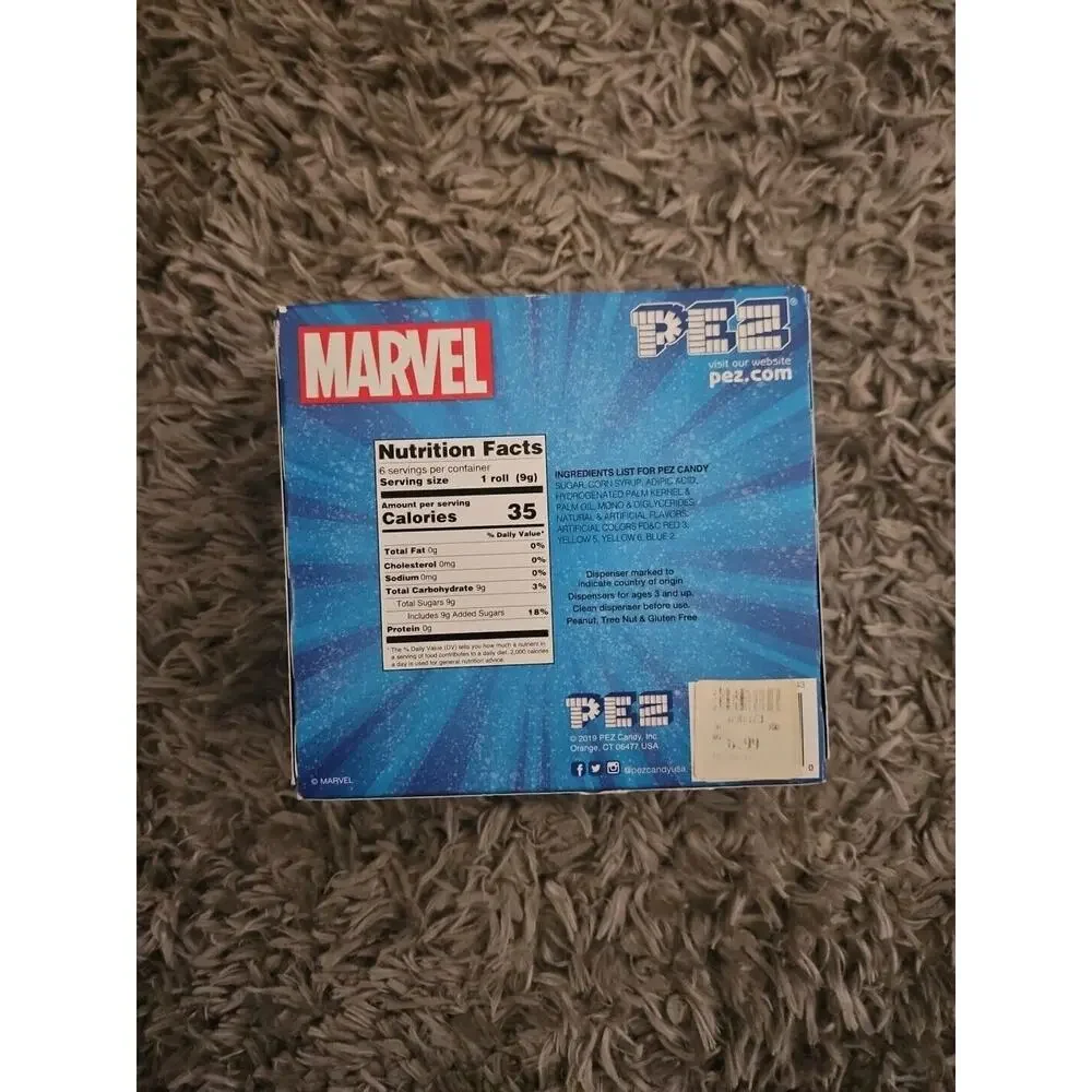 PEZ MARVEL Capt. Marvel & Thanos 2pc Boxed Set BB2024 New b